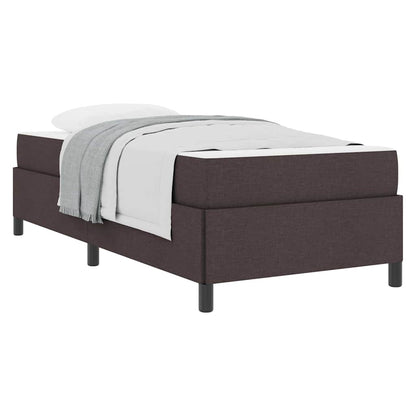 Letto a molle Marrone e Nero 90 x 190 cm