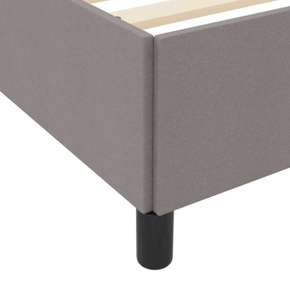 Letto a molle Tortora e Nero 90 x 190 cm