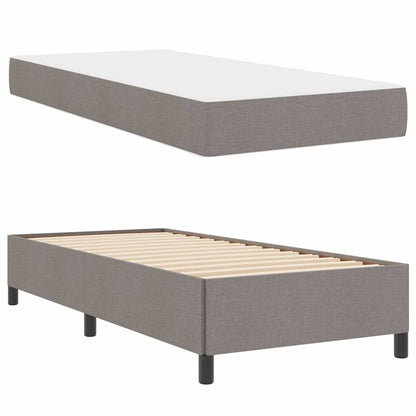 Letto a molle Tortora e Nero 90 x 190 cm