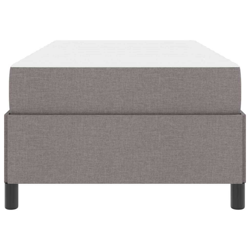 Letto a molle Tortora e Nero 90 x 190 cm