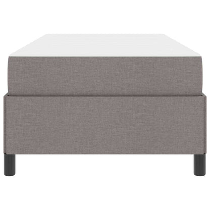 Letto a molle Tortora e Nero 90 x 190 cm