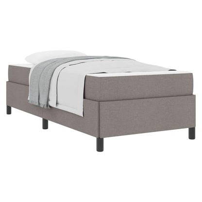 Letto a molle Tortora e Nero 90 x 190 cm