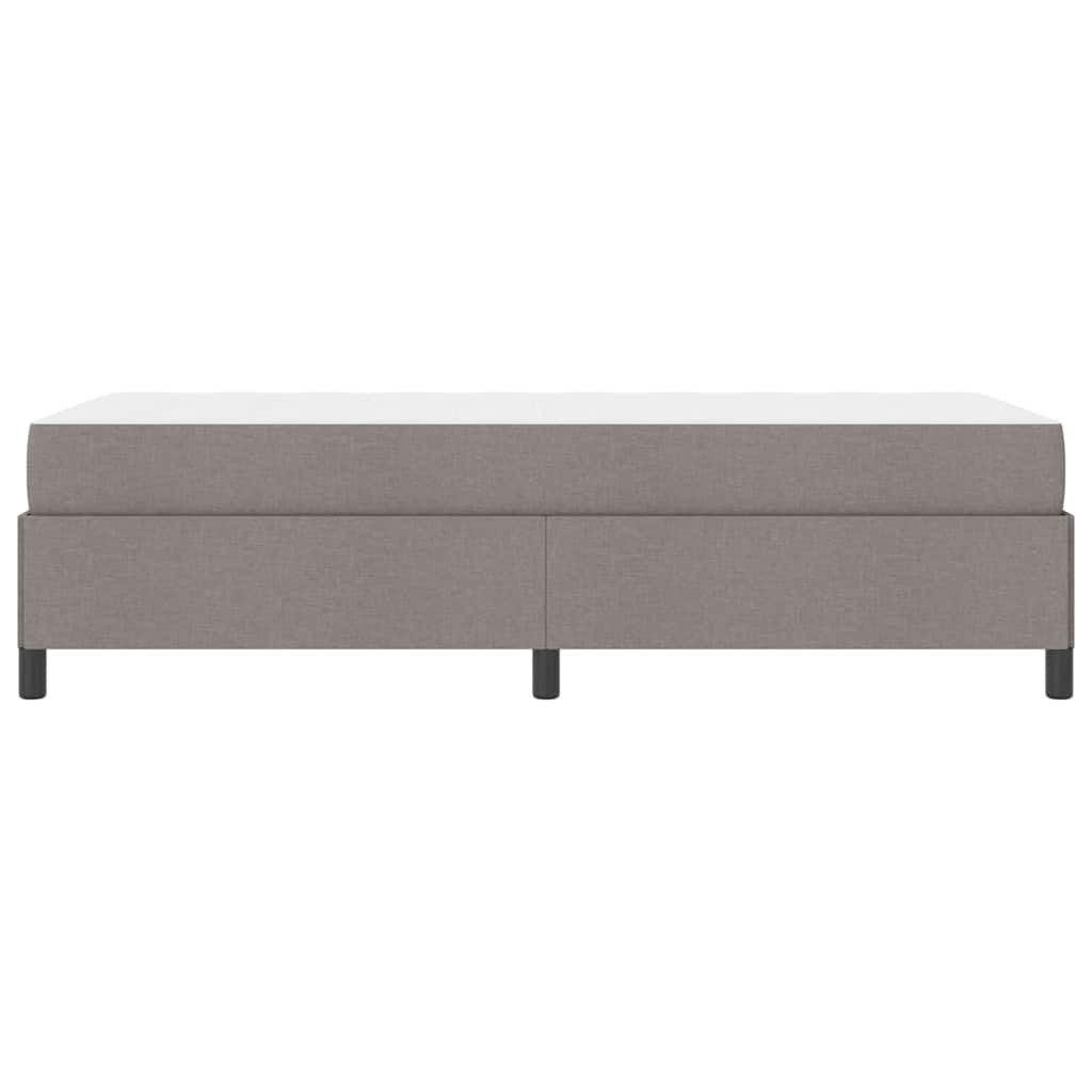 Letto a molle Tortora e Nero 90 x 190 cm