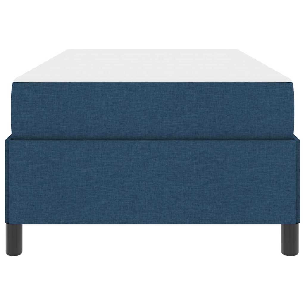 Letto a molle con materasso Blu 90 x 190 cm Tessuto