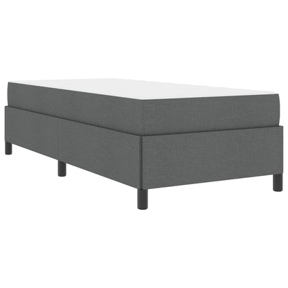 Letto a molle Grigio scuro 90 x 200 cm Tessuto