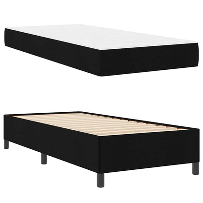 Letto a molle Nero e Nero 90 x 200 cm