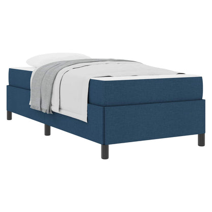 Letto a molle Blu 90 x 200 cm Tessuto