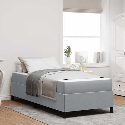 Letto a molle Grigio chiaro e nero 100 x 200 cm