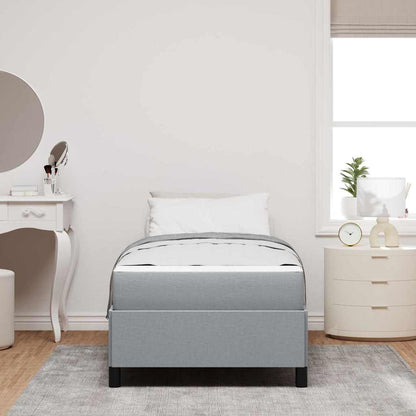 Letto a molle Grigio chiaro e nero 100 x 200 cm