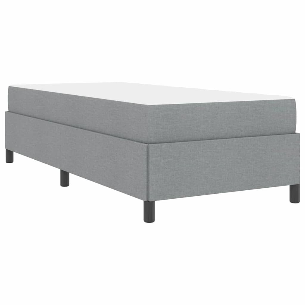 Letto a molle Grigio chiaro e nero 100 x 200 cm