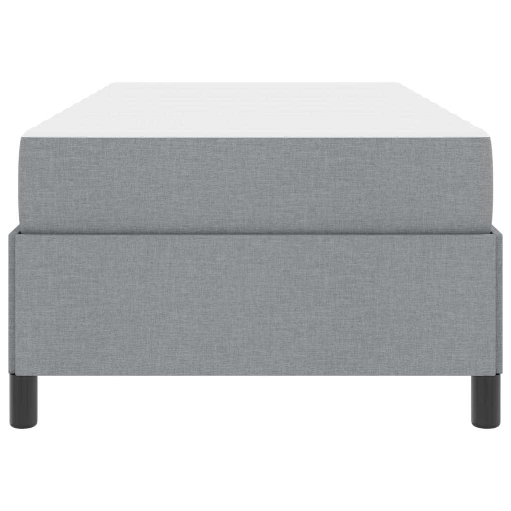 Letto a molle Grigio chiaro e nero 100 x 200 cm