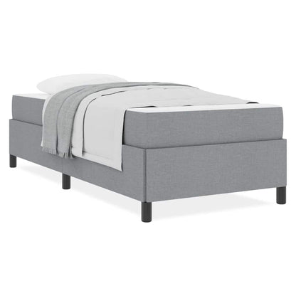 Letto a molle Grigio chiaro e nero 100 x 200 cm