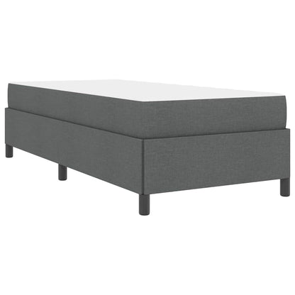 Letto a molle Grigio scuro 100 x 200 cm Tessuto