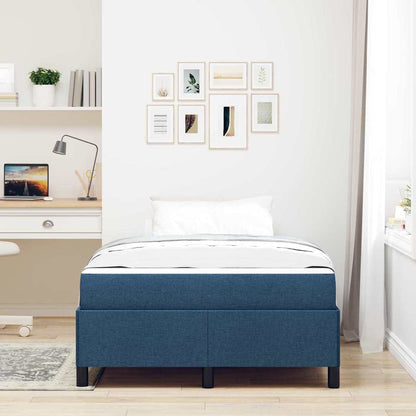Letto a molle Blu 120 x 190 cm Tessuto | homemem39
