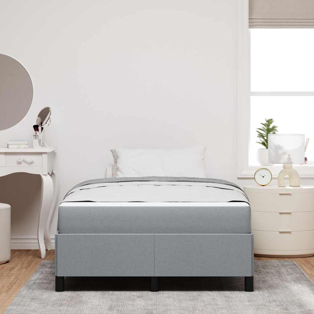 Letto a molle Grigio chiaro e nero 120 x 200 cm
