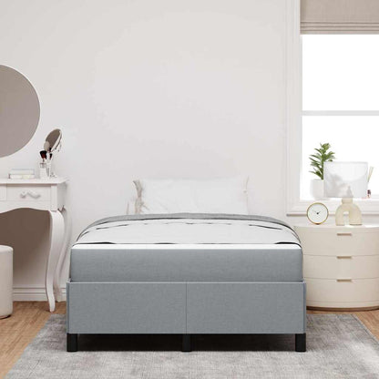 Letto a molle Grigio chiaro e nero 120 x 200 cm