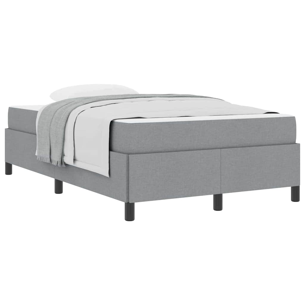 Letto a molle Grigio chiaro e nero 120 x 200 cm