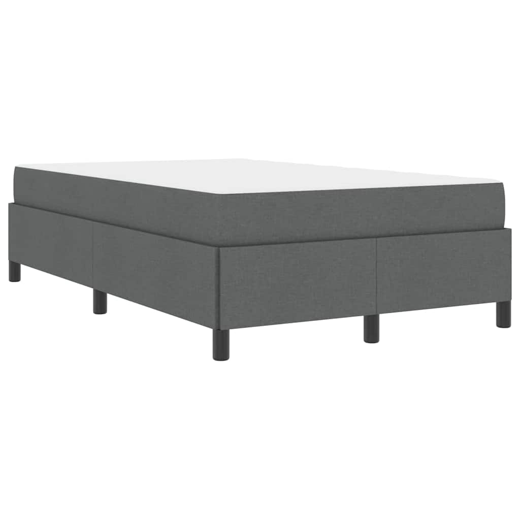 Letto a molle Grigio scuro e Nero 120 x 200 cm