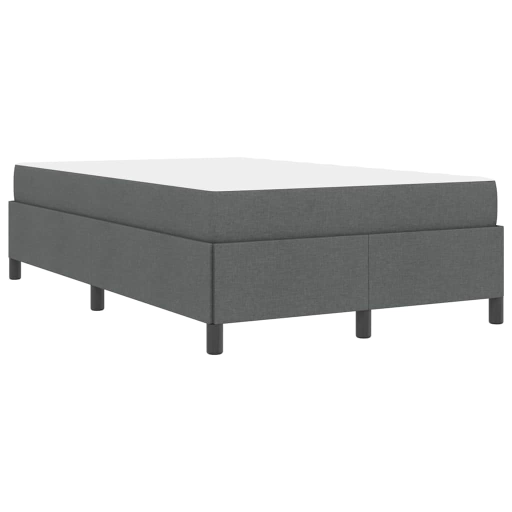 Letto a molle Grigio scuro e Nero 120 x 200 cm