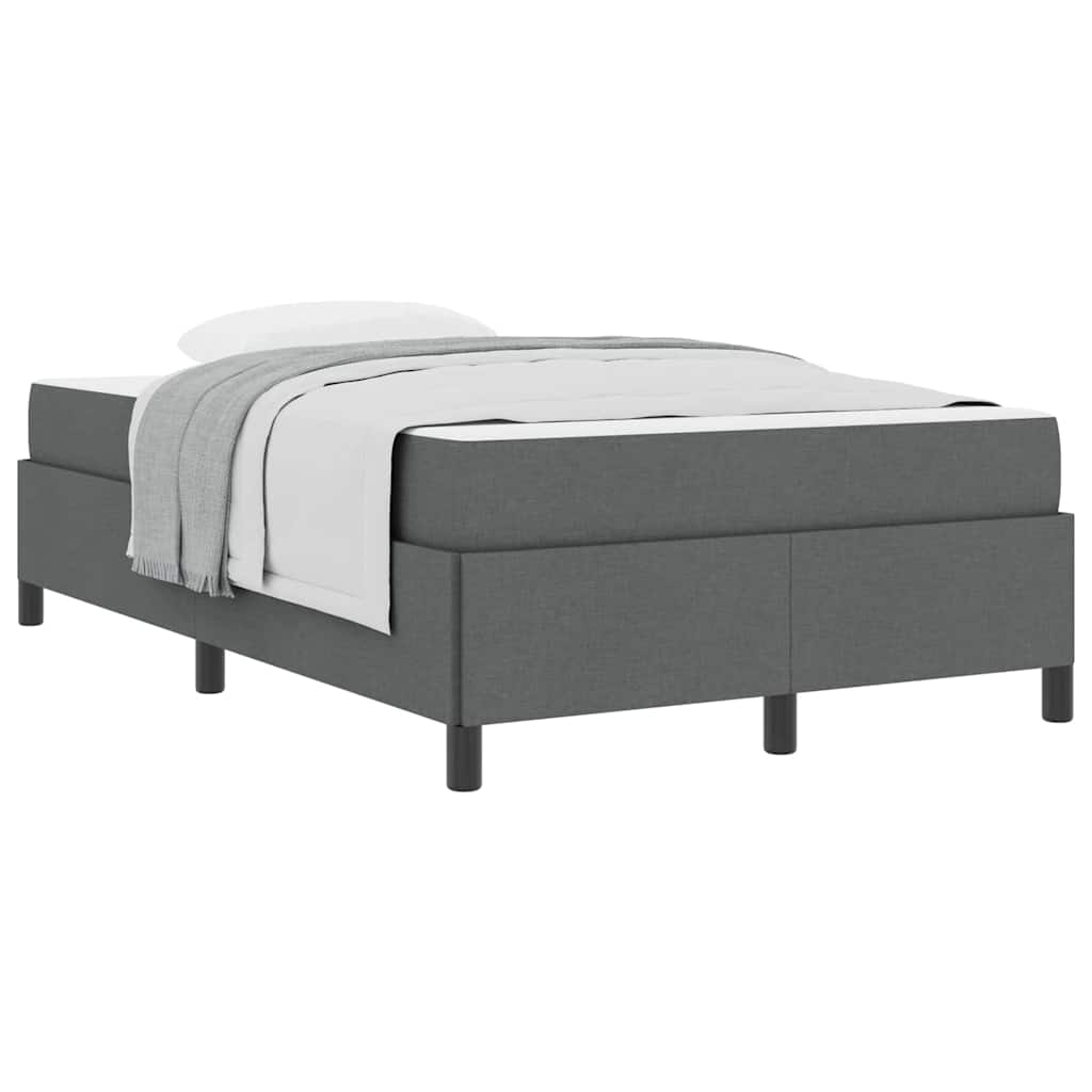 Letto a molle Grigio scuro e Nero 120 x 200 cm