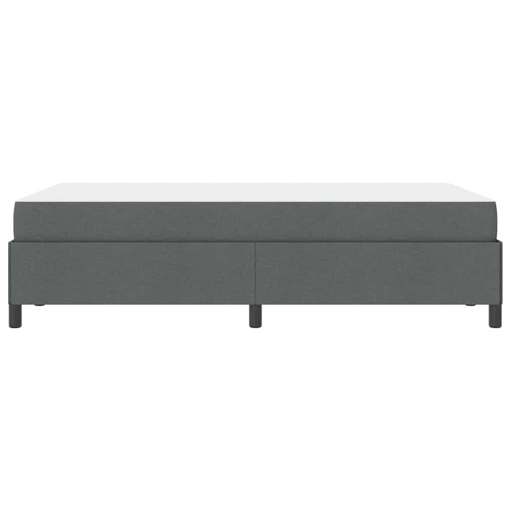 Letto a molle Grigio scuro e Nero 120 x 200 cm