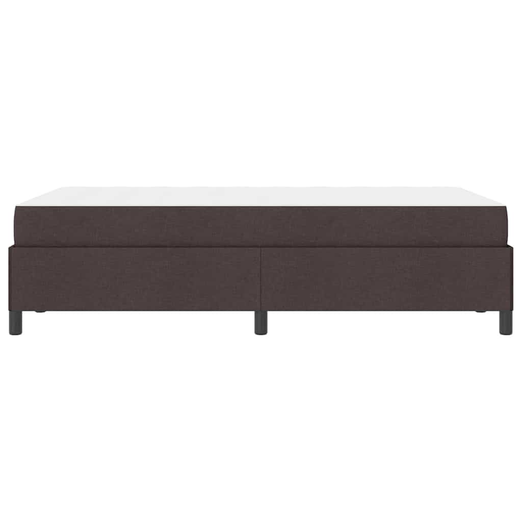 Letto a molle Marrone Scuro 120 x 200 cm Tessuto | homemem39