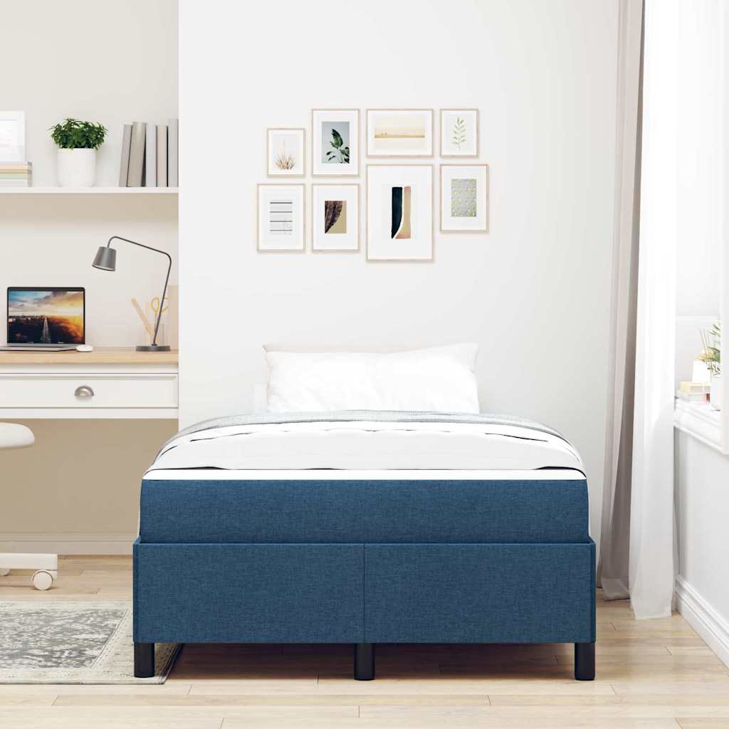 Letto a molle Blu e Nero 120 x 200 cm