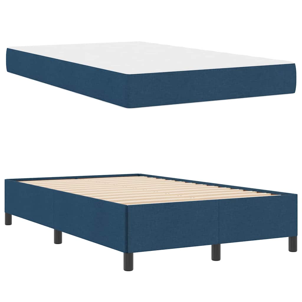 Letto a molle Blu e Nero 120 x 200 cm