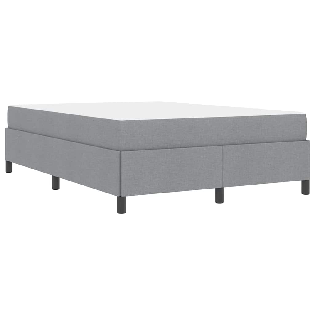 Letto a molle con materasso Grigio chiaro 140 x 190 cm Tessuto | homemem39