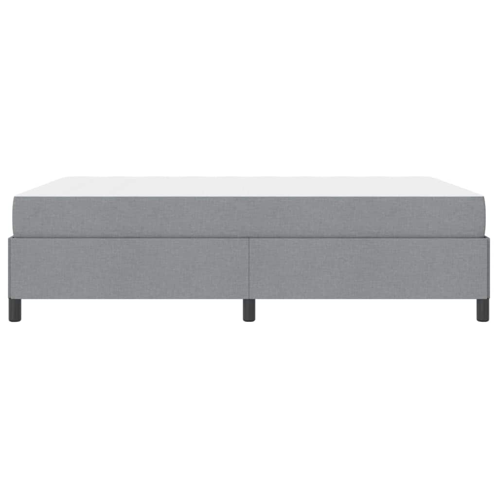 Letto a molle con materasso Grigio chiaro 140 x 190 cm Tessuto | homemem39