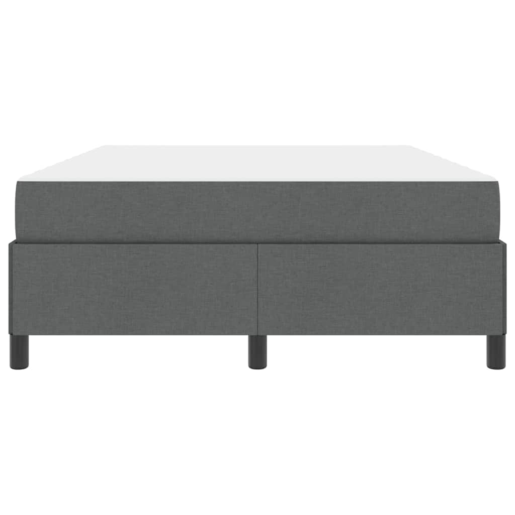 Letto a molle Grigio scuro e Nero 140 x 190 cm