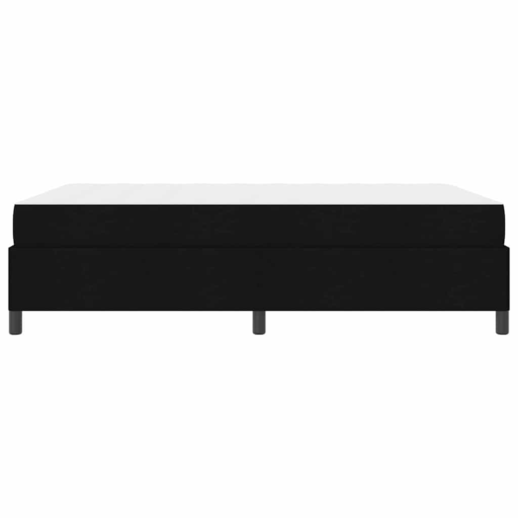 Letto a molle con materasso Nero 140 x 190 cm Tessuto | homemem39