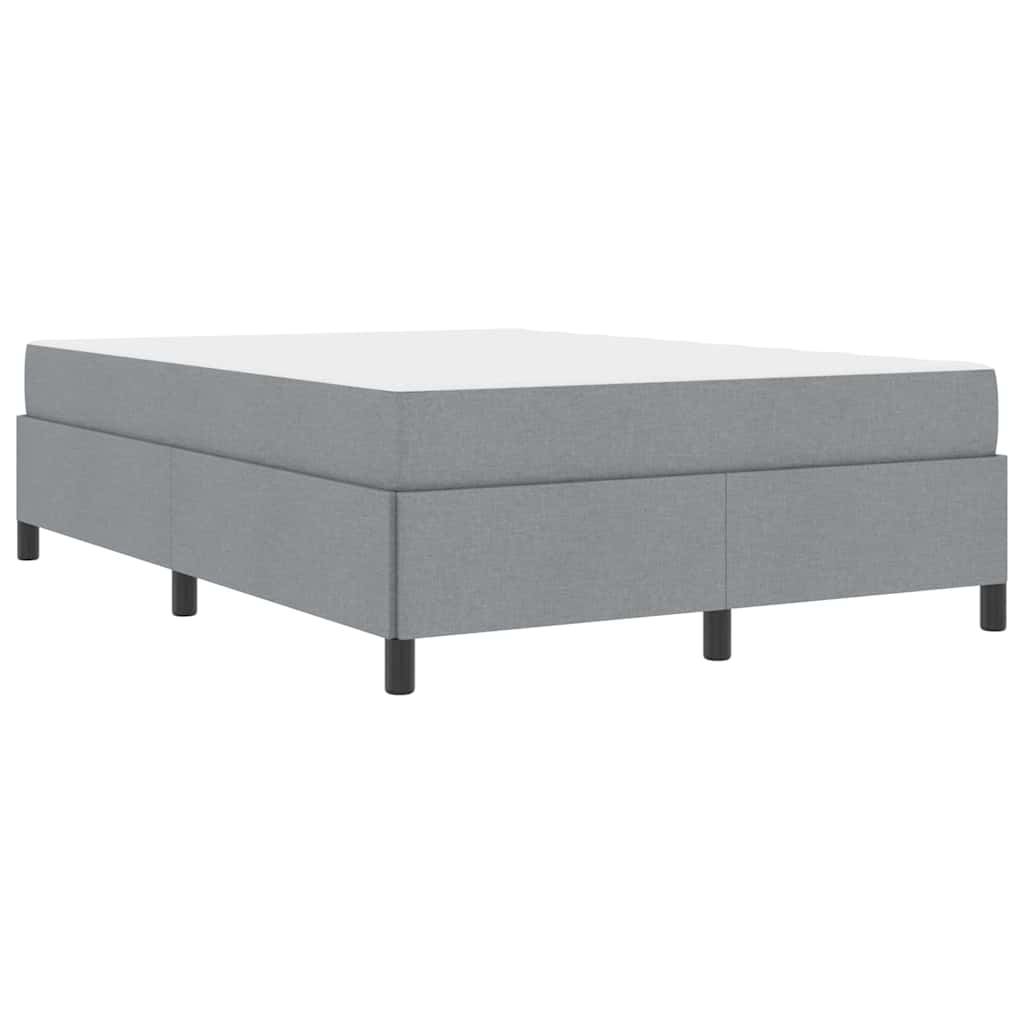 Letto a molle Grigio chiaro e nero 140 x 200 cm - homemem39