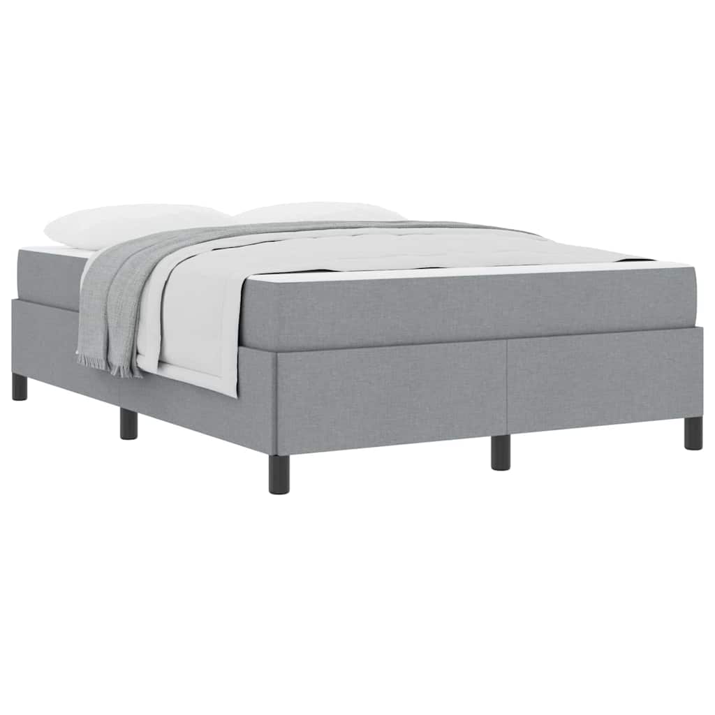 Letto a molle Grigio chiaro e nero 140 x 200 cm - homemem39
