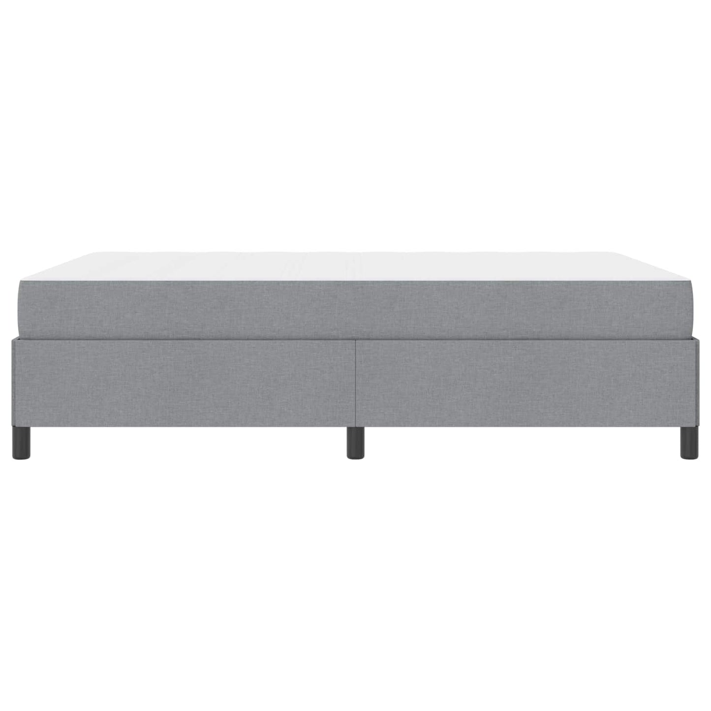 Letto a molle Grigio chiaro 140 x 200 cm Tessuto
