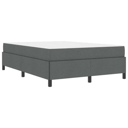 Letto a molle Grigio scuro 140 x 200 cm Tessuto