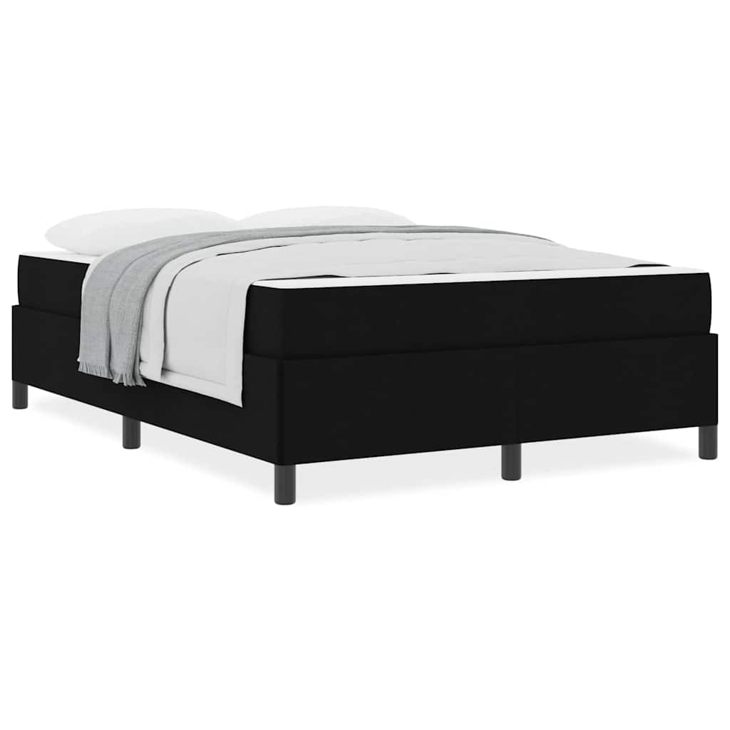 Letto a molle Nero e Nero 140 x 200 cm