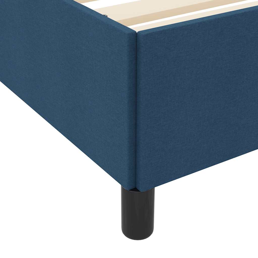 Letto a molle Blu 140 x 200 cm Tessuto | homemem39