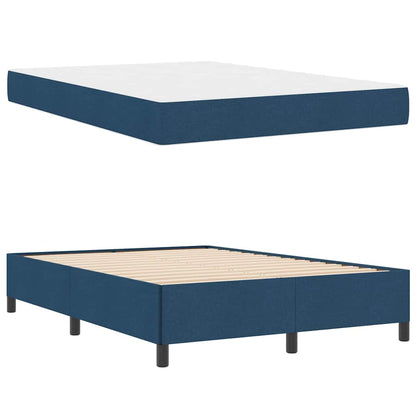 Letto a molle Blu 140 x 200 cm Tessuto | homemem39