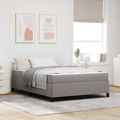 Letto a molle Tortora e Nero 160 x 200 cm