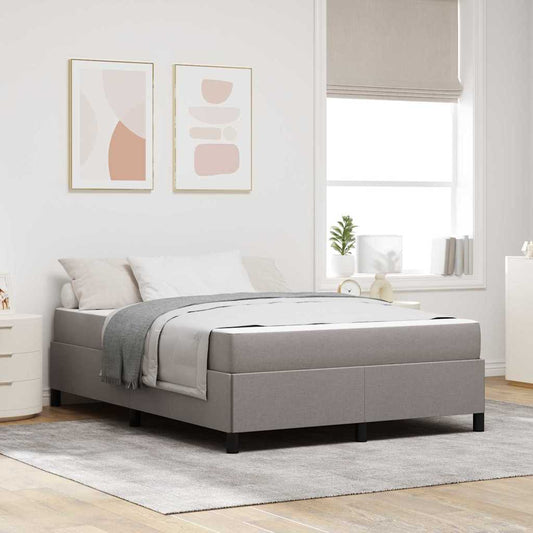 Letto a molle Tortora e Nero 160 x 200 cm