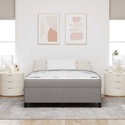 Letto a molle Tortora e Nero 160 x 200 cm