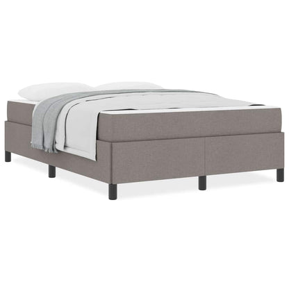 Letto a molle Tortora e Nero 160 x 200 cm