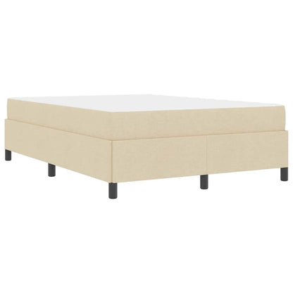 Letto a molle Crema e Nero 160 x 200 cm