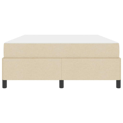 Letto a molle Crema e Nero 160 x 200 cm