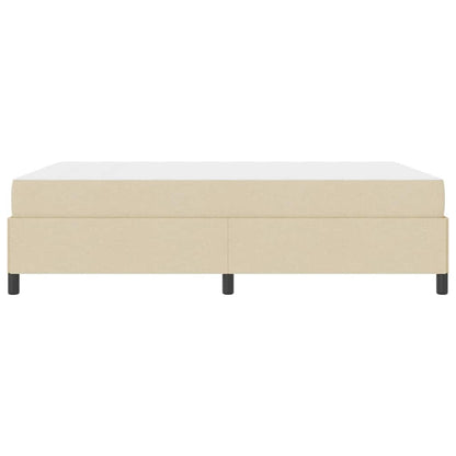 Letto a molle Crema e Nero 160 x 200 cm