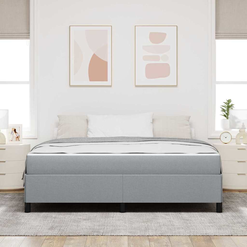 Letto a molle Grigio chiaro e nero 180 x 200 cm - homemem39