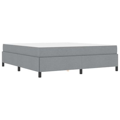 Letto a molle Grigio chiaro 180 x 200 cm Tessuto