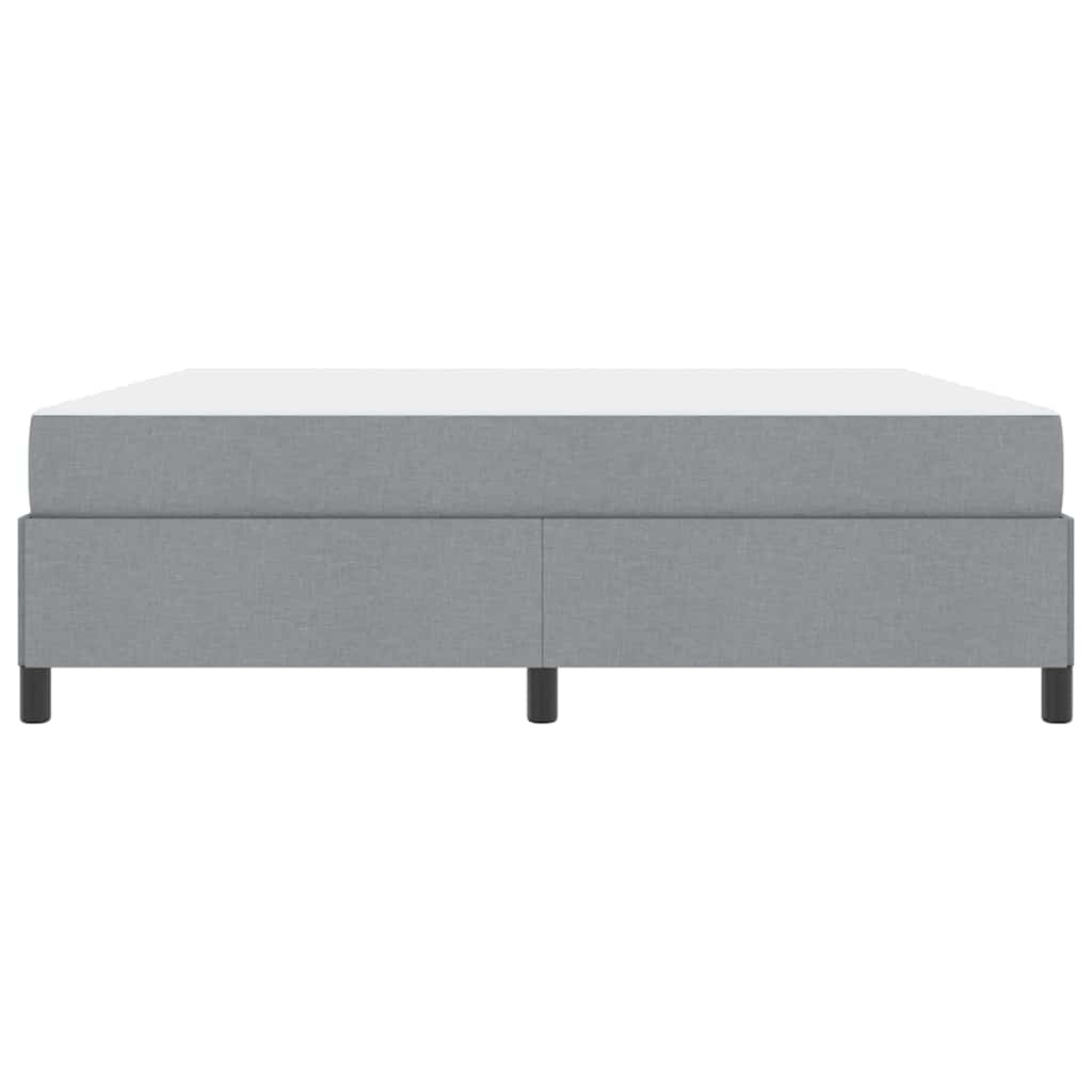 Letto a molle Grigio chiaro 180 x 200 cm Tessuto