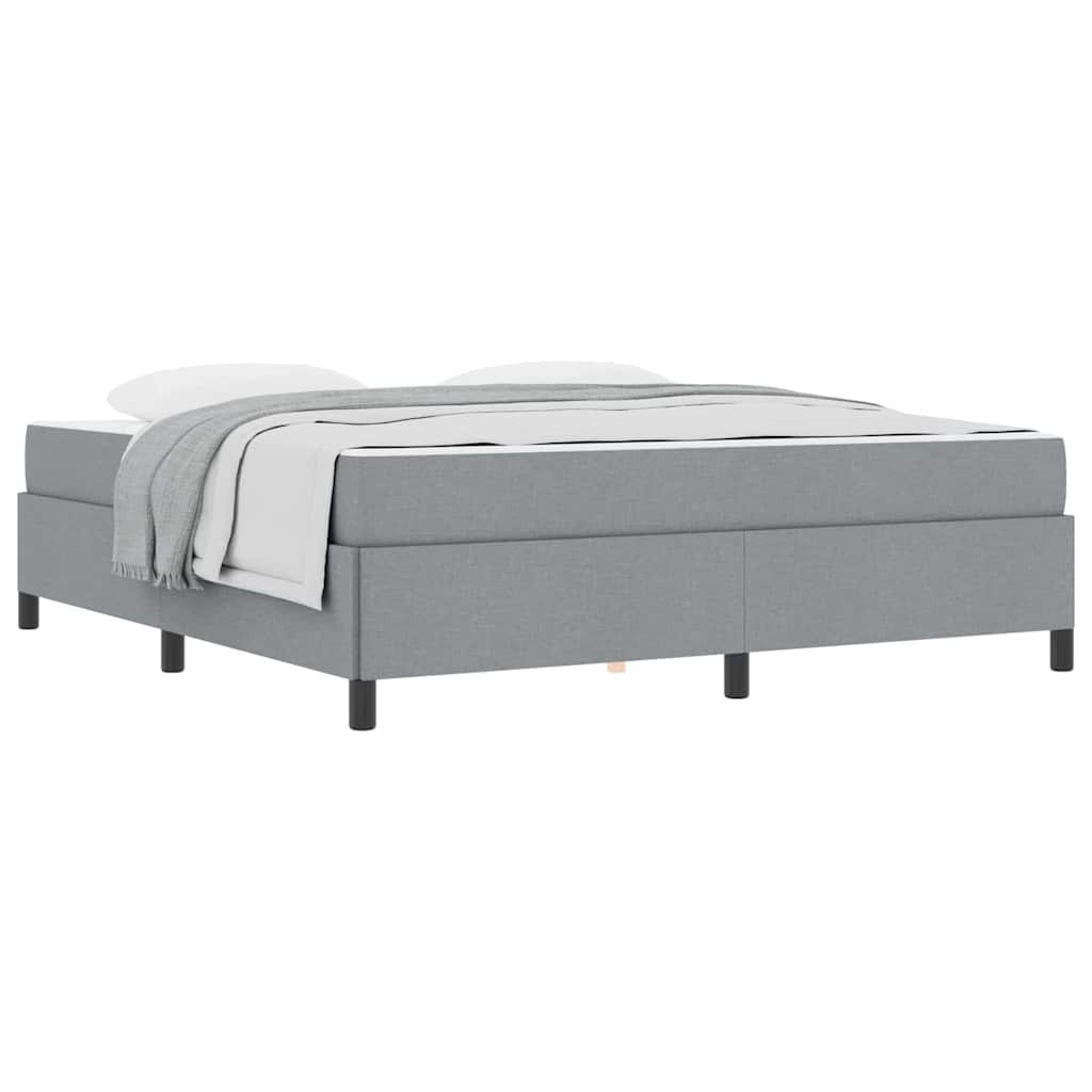 Letto a molle Grigio chiaro e nero 180 x 200 cm - homemem39
